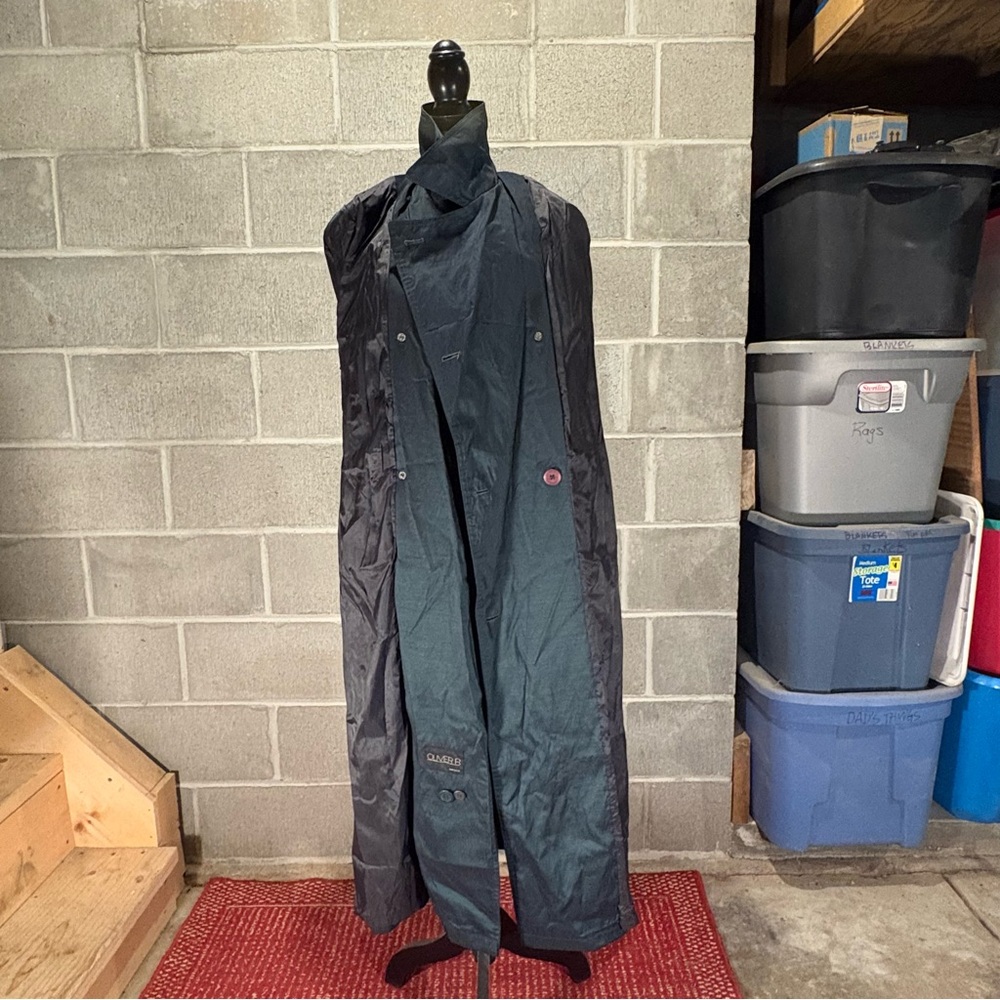 Vintage trench coat women’s iridescent by Oliver B. - Picture 10 of 13